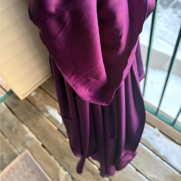 🆕 ✨ B. Darlin Plum One Shoulder Ruched Long Social Gown Size 0 Party Chic Prom - Picture 12 of 17